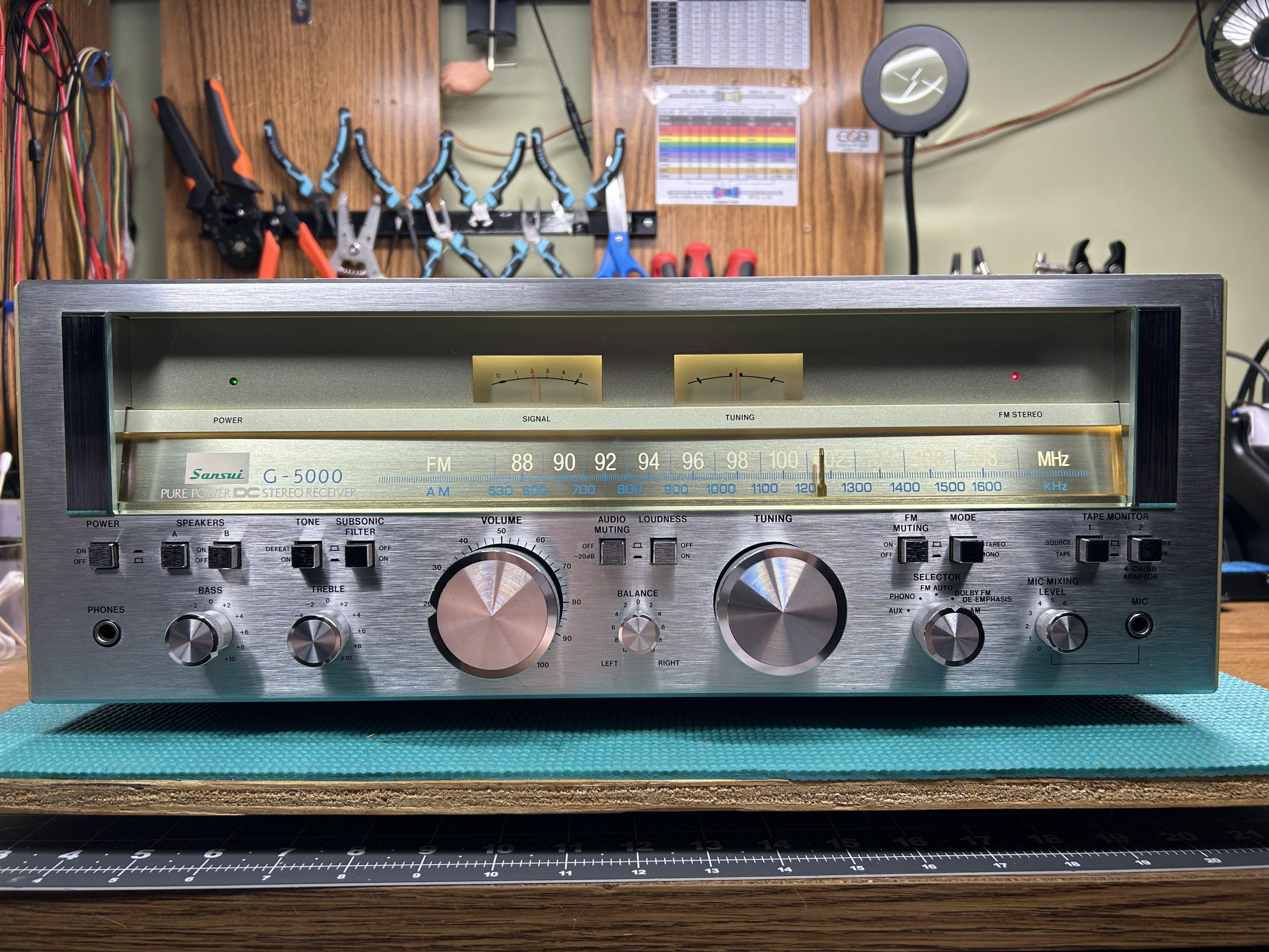 Completed Sansui G-5000 front view